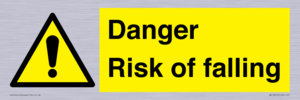 Danger Risk of falling